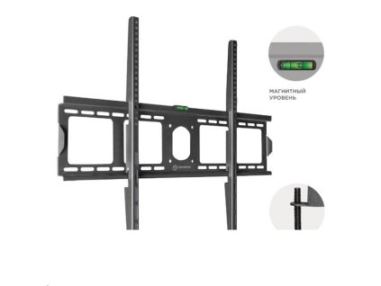 ONKRON pevný TV držiak na stenu pre 37 až 100-palcové ploché TV Digitálne panely 75 kg, čierny,VESA: 75x75 - 800x600 UF4-B