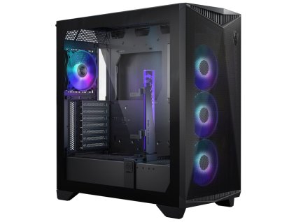 MSI skříň MPG GUNGNIR 300R AIRFLOW/ bez zdroje/ levé temperované sklo/ 4x 120 mm A-RGB fan/ 1x USB-C/ 2x USB3.2/ černá 306-7G21R21-W57