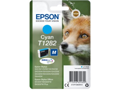 Epson Singlepack Cyan T1282 DURABrite Ultra Ink C13T12824012