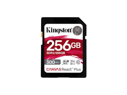 Kingston Canvas React Plus/SDHC/256 GB/UHS-II U3 ??/ Class 10 SDR2/256GB