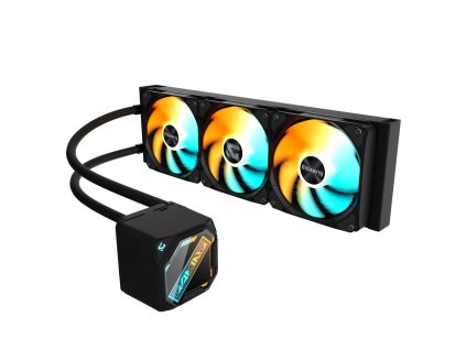 GIGABYTE Vodní chladič GAMING 360, 3x120mm, ARGB, LGA1851, AM5, černá GP-GIGABYTE GME 360