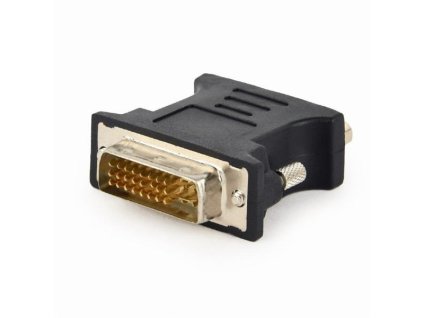 Gembird adaptér DVI-A (M) na VGA 15-pin HD - 3 rady (F), čierny A-DVI-VGA-BK