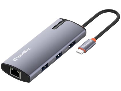 COLORWAY 6v1 USB hub/ 1x USB-C/ 1x RJ45/ 4x USB-A CW-HUB03
