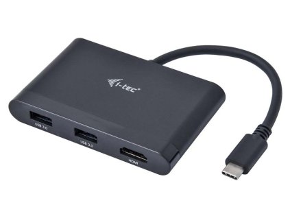 i-tec USB 3.1 Type C HDMI Travel adaptér PD/Data/ 1x HDMI 4K Ultra HD 3840x2160/ 2x USB 3.0/ černý C31DTPDHDMI