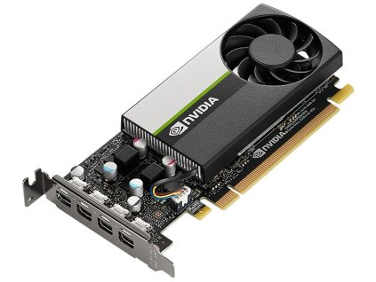 PNY NVIDIA T1000 LowProfile / 4GB GDDR6 / PCI-E / 4x mDP / 1x LP bracket v balení VCNT1000-PB
