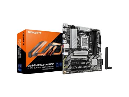 GIGABYTE MB Sc LGA1851 B860M DS3H WIFI6E, Intel B860, 4xDDR5, 2xDP, 1xHDMI, WiFi, mATX B860M DS3H WIFI6E