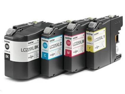 Atramentový spotrebný materiál BROTHER INK LC-229XLVALBP - multibalenie azurová / purpurová / žltá / čierna LC229XLVALBP