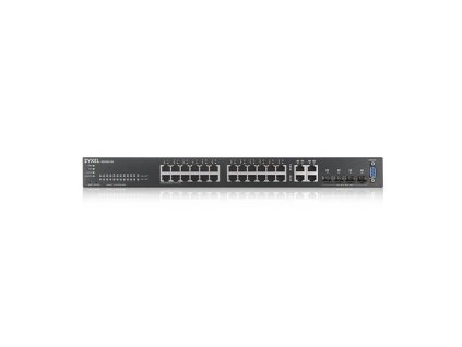 ZyXEL GS2220-28,EU region,24-port GbE L2 Switch with GbE Uplink (1 year NCC Pro pack license bundled) GS2220-28-EU0101F