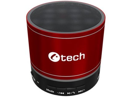 Repro C-TECH SPK-08R, bluetooth, červený SPK-08R