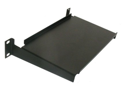 Polica 10", 1U/150 mm, čierna CPOLIC1U-10
