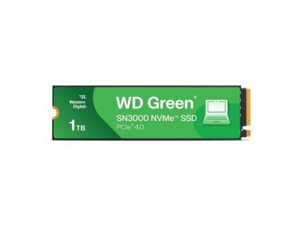 WD GREEN SSD 1TB SN3000, PCIe Gen4x4, M.2 2280, (R:5000/W:4200 MB/s) WDS100T4G0E