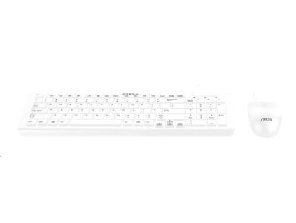 MSI set klávesnice a myši SK9626W, drátová, CZ/SK lokalizace, bílá SK9626W-CZ