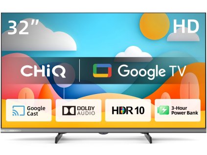 CHiQ L32M9PD TV 32" Powerbank, HD, smart, Google TV, Dolby Audio, dbx-tv, HDR 10 L32M9PD