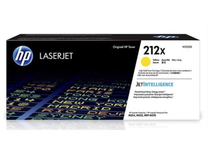 Žltá originálna tonerová kazeta s vysokou výťažnosťou HP 212X LaserJet (10 000 strán) W2122X