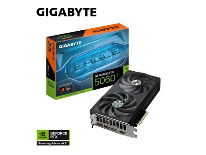 GIGABYTE VGA NVIDIA GeForce RTX 5060 Ti EAGLE OC 8G, 8G GDDR7, 3xDP, 1xHDMI GV-N506TEAGLE OC-8GD