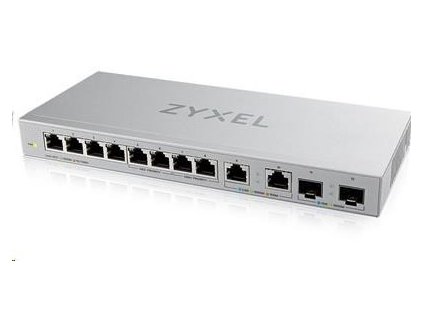 Zyxel XGS1010-12 12-portový gigabitový prepínač, 8x gigabitový RJ45, 2x 2,5GbE RJ45, 2x SFP+ XGS1010-12-ZZ0102F