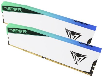 PATRIOT VIPER ELITE 5 WHITE RGB 32GB DDR5 6200MHz / DIMM / CL42 / Kit 2x 16GB PVER532G62C42KW