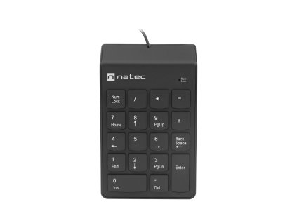 Numerická klávesnica Natec GOBY 2/Drôtová USB/Čierna NKL-2022