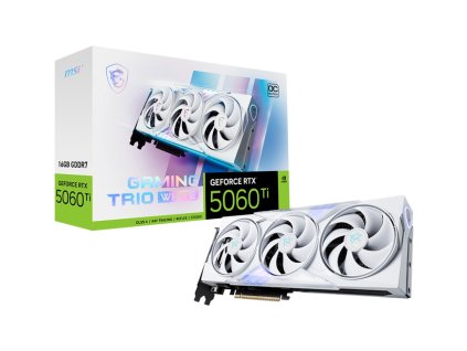 MSI GeForce RTX 5060 Ti TRIO WHITE/Gaming/OC/16GB/GDDR7 RTX 5060 TI 16G GAMING TRIO OW