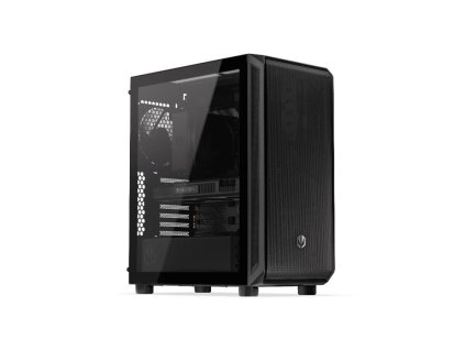 Endorfy skříň Arx 500 Core / ATX / 2 x 140mm fan (až 7 fans) / 2xUSB-A / USB-C / tvrzené sklo / mesh panel / černá EY2A016