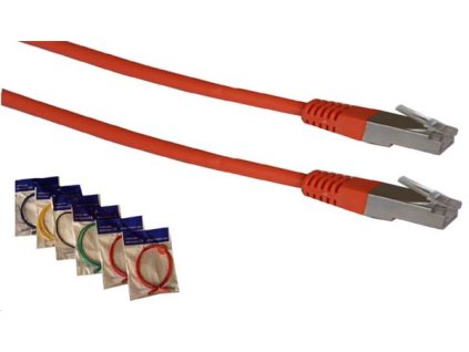 OPTIX Patch kábel Cat5E, UTP, 0,25m, červený 1496