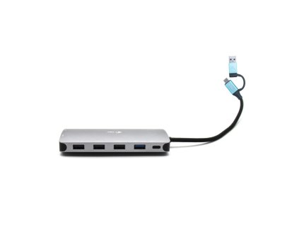 i-tec USB 3.0/USB-C/TB3 3x Display Metal Nano Dock with LAN, PD 100W CANANOTDOCKPD