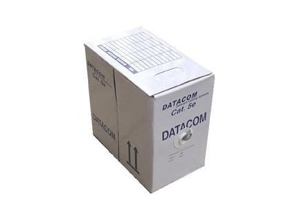 DATACOM UTP flex, Cat5e PVC, sivý, 305m, lanko 1150