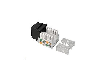 Solarix Vsuvná keystone svorkovnica CAT5E UTP RJ45 čierna 90° SXKJ-5E-UTP-BK-90 25286504