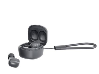 Canyon OnGo 4 Mini, True Wireless Stereo BT slúchadlá do uší, 6 + 18hod výdrž, nabíjacia stanica v kazete, šedé CNS-TWS4G