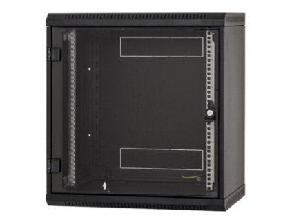 Nástenný rack RUA 9U/600mm odn.boč+skl.dv.čierny RUA-09-AS6-BAX-A1