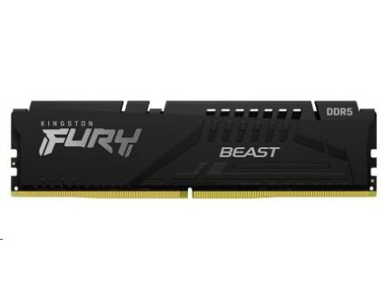 KINGSTON DIMM DDR5 16GB 5600MT/s CL36 FURY Beast Černá EXPO KF556C36BBE-16