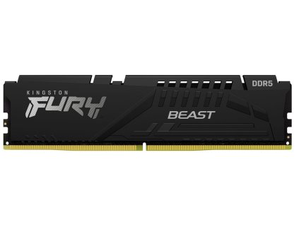 KINGSTON DIMM DDR5 32GB 6000MT/s CL30 ECC FURY Beast XMP Černá KF560C30BB-32