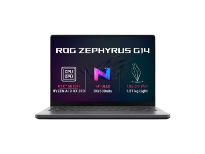 ASUS ROG Zephyrus G14/RYZEN AI 9 HX 370/32GB/1TB SSD/X7/14" OLED/Win11Pro/Eclipse Gray GA403WR-NEBULA109X