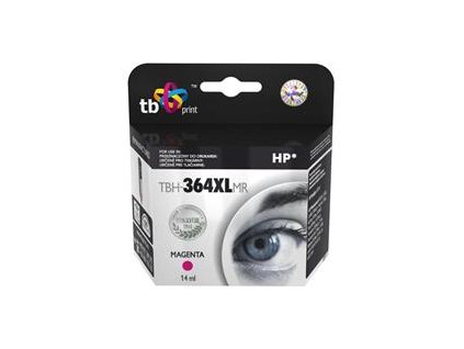 Ink. kazeta TB kompat. s HP CB324EE (No.364), TBH-364XLMR, Magenta TBH-364XLMR