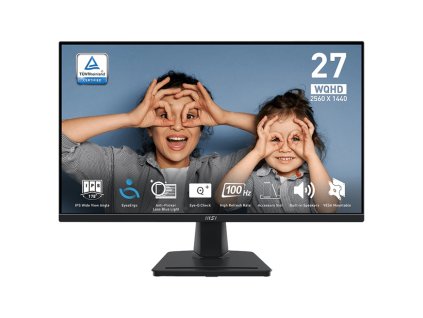 MSI Pro/MP275Q/27''/IPS/QHD/100Hz/1ms/Black/2R PRO MP275Q