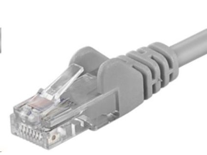 PremiumCord Patch kabel UTP RJ45-RJ45 CAT6 0.1m šedá sp6utp001