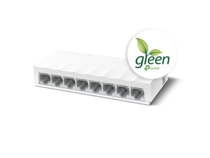 TP-LINK "LiteWave 8-Port 10/100 Mbps Desktop SwitchPORT: 8× 10/100 Mbps RJ45 PortsSPEC: Desktop Plastic CaseFEATURE: LS1008
