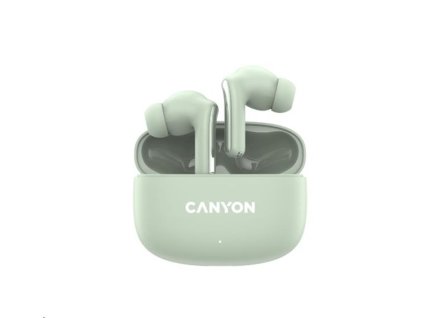 Canyon TWS-9, OnGo 9, True Wireless Stereo BT 4.4 slúchadlá do uší, 6 + 24h výdrž, nabíjacia stanica v kazete, zelené CNS-TWS9G