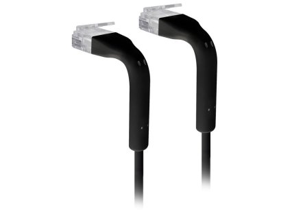 Ubiquiti U-Cable-PATCH-RJ45-BK, Ethernet Patch Kábel, 0,1m (0,22m s konektormi), Cat6, čierny U-Cable-PATCH-RJ45-BK