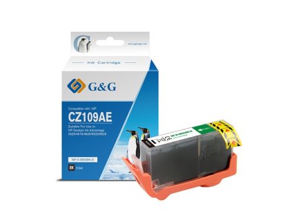 alt. kazeta G&G pre HP 655BK CZ109AE Deskjet Ink Advantage 3525/4615/4625/5525/6525 (21.6ml) NP-H-0655BK(HP655