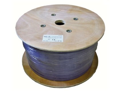 LEXI kábel U/FTP, Cat6A, drôt, LSOH, Dca, cievka 500m - fialová KLEXI66A704H