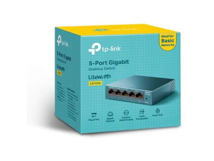 TP-Link LS105G, Switch 5-Port/1000Mbps/Desk LS105G