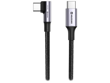Swissten datový kabel usb-c/usb-c 5a (100w) pro notebooky 2 m černý 71506560