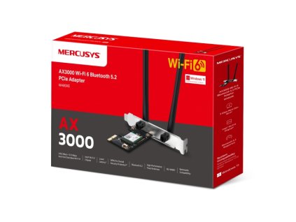 MERCUSYS MA80XE, PCIe karta AXE3000 Wi-Fi 6 MA80XE