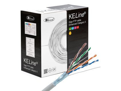 KELINE Kábel FTP (F/UTP) 4x2xAWG24 Cat 5E LSOH 305 KE300S24LSOH-Dca-RLX