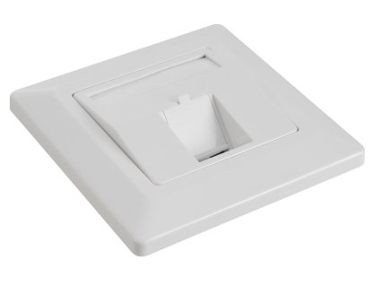 Solarix Eth.Zás. modulární pro 1 keystone pod omítku bílá SX9-1-0-WH