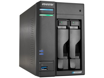 Asustor NAS AS6702T / 2x 2,5"/3,5" SATA III/ Celeron N5105 2.0 GHz/ 4GB/ 2x 2.5GbE/ 4x M.2/ 2x USB 3.2/ HDMI+IR