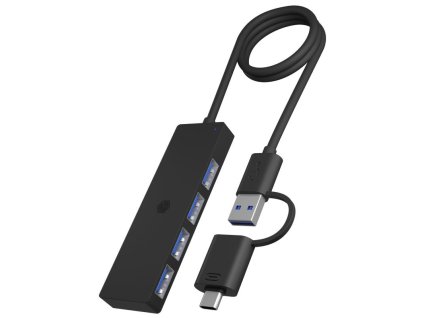 RAIDSONIC ICY BOX USB Hub, 4port, USB A+C/ 4x USBA IB-HUB1424-C3