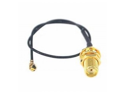 Pigtail u.Fl (IPEX)-SMA female pigtail kábel, 15cm pigsmaf