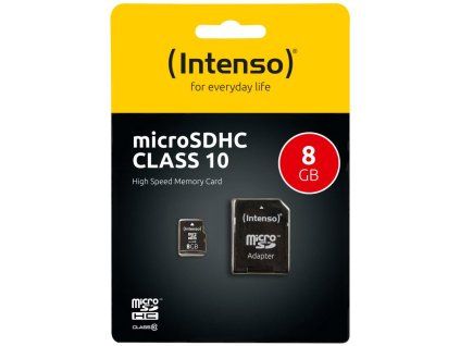 INTENSO Micro SDHC karta 8GB Class10 3413460